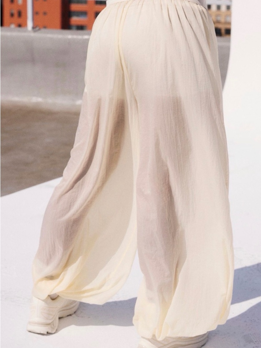 Fp Movement Sheer Balloon Pants in ivory - Picture 4 of 11